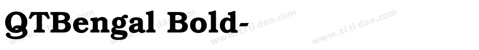 QTBengal Bold字体转换